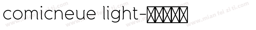 comicneue light字体转换
